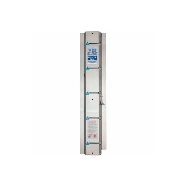 Web-Slide Exercise Wall Rail, Galvanized Steel, 28" Long, 1 Rail